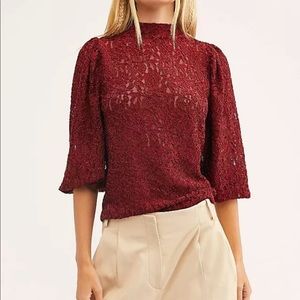 Free People Sweet Talker Blouse Size Small